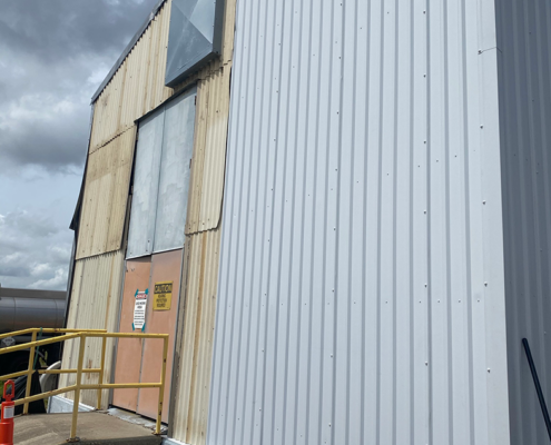 Installation of Metal Wall Panels and Insulated Roof Panels at NASA Michoud