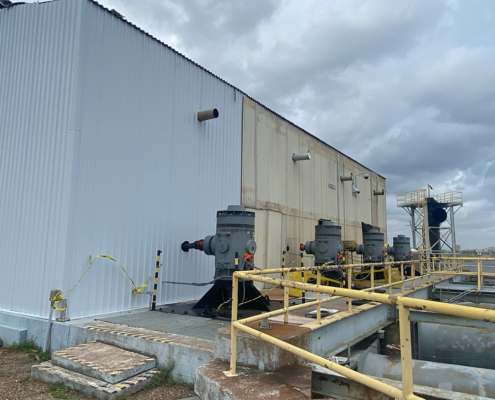 Installation of Metal Wall Panels and Insulated Roof Panels at NASA Michoud Assembly Facility