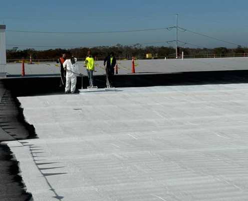 Roof Restoration and Waterproof Coating for NASA Michoud 9